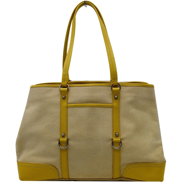 Fendi Fabric Canvas Leather Tote Bag - Dallas Handbags