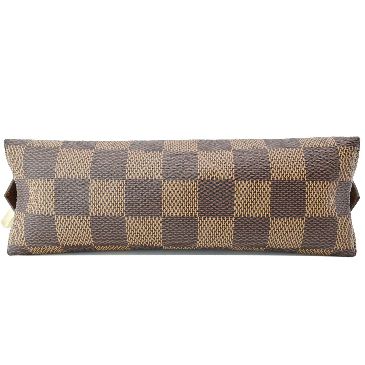 Louis Vuitton Damier Pochette Cosmetic PM Leather Brown Cosmetic Pouch 634