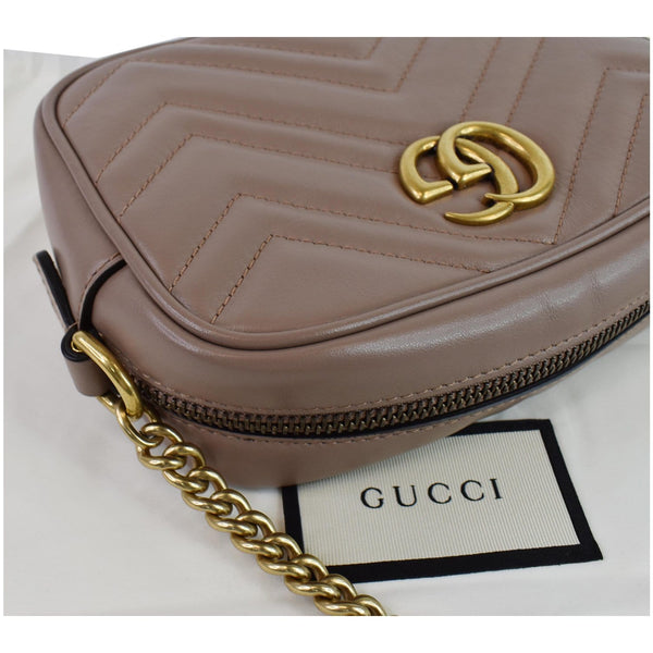 Gucci GG Marmont Matelasse Mini Leather Handbag 