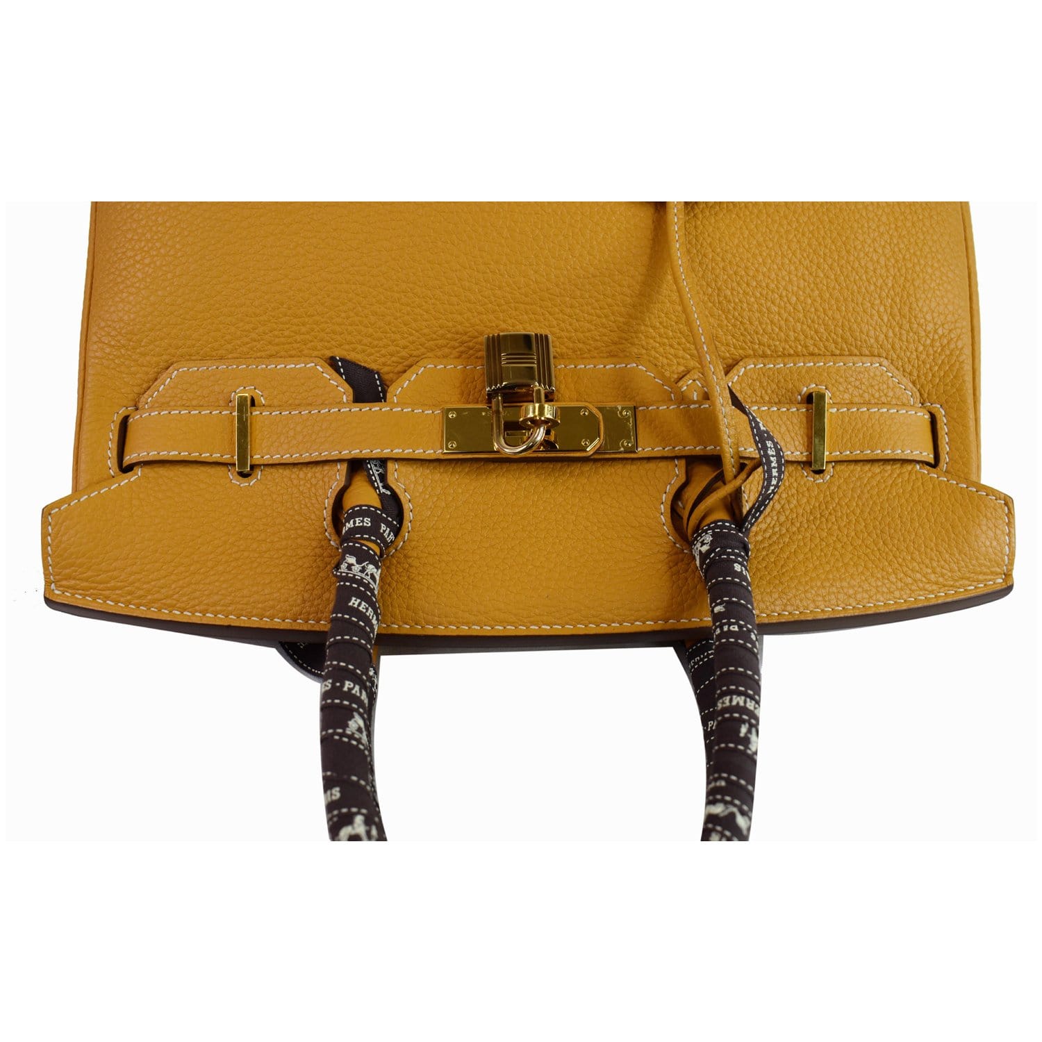 Hermès HERMES BIRKIN 30cm in mustard Clemence leather ref.383205 - Joli  Closet