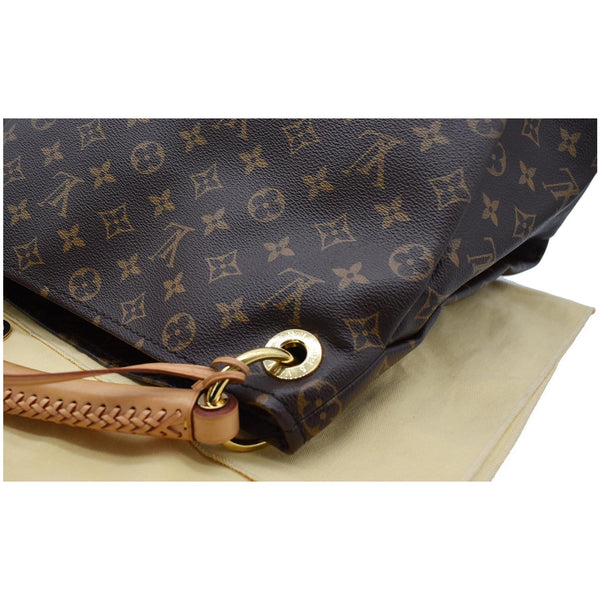 LOUIS VUITTON Artsy MM Monogram Canvas Shoulder Bag Brown