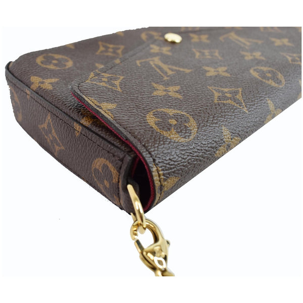 Louis Vuitton pochette Felicie Monogram Canvas Handbag side view