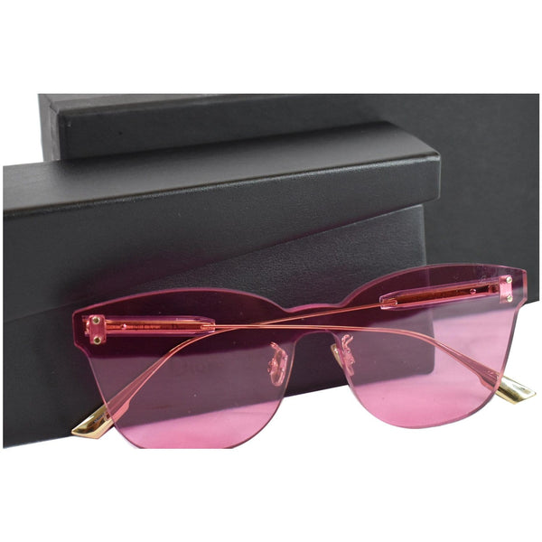 CHRISTIAN DIOR 49 MM Pink Shield Sunglasses DIORCOLORQUAKE2MU1