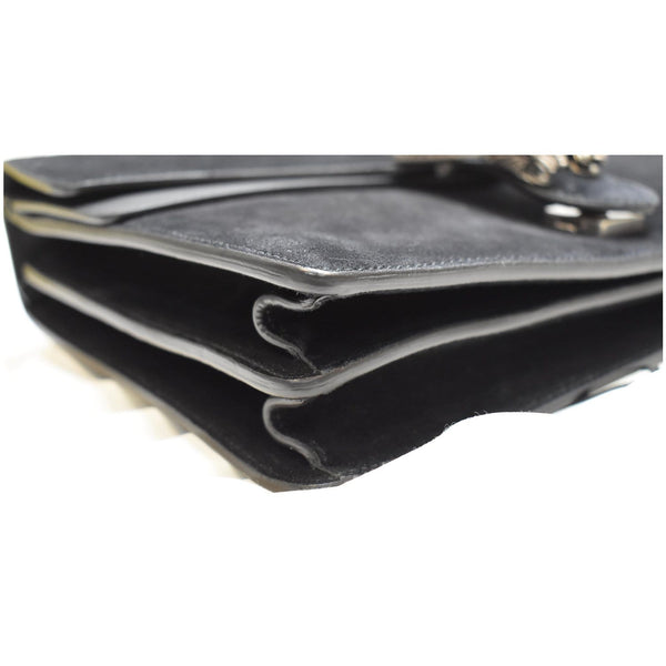 GUCCI Medium Dionysus Suede Leather Shoulder Bag Black 403348