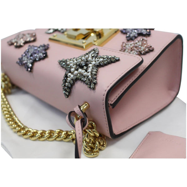 Gucci Padlock Star Small Embroidered Crossbody Bag