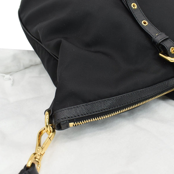 PRADA patch Tessuto Saffiano Nylon Tote Shoulder Bag Black - Hot Deals