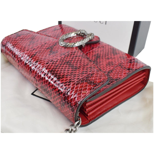 Gucci Dionysus Mini Python Leather Women Wallet Red