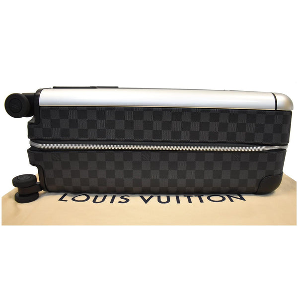 Louis Vuitton Horizon 55 Damier Graphite Rolling Suitcase - side zip view