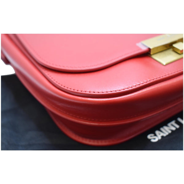 YVES SAINT LAURENT Betty Smooth Leather Shoulder Bag Red