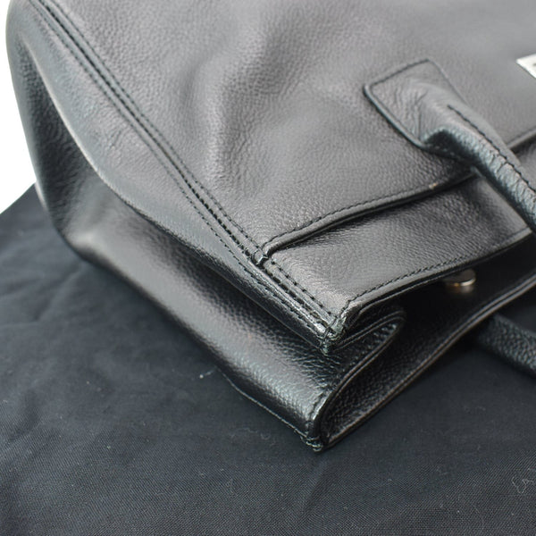 CHANEL Reissue Cerf Executive East West Leather Tote Bag Black