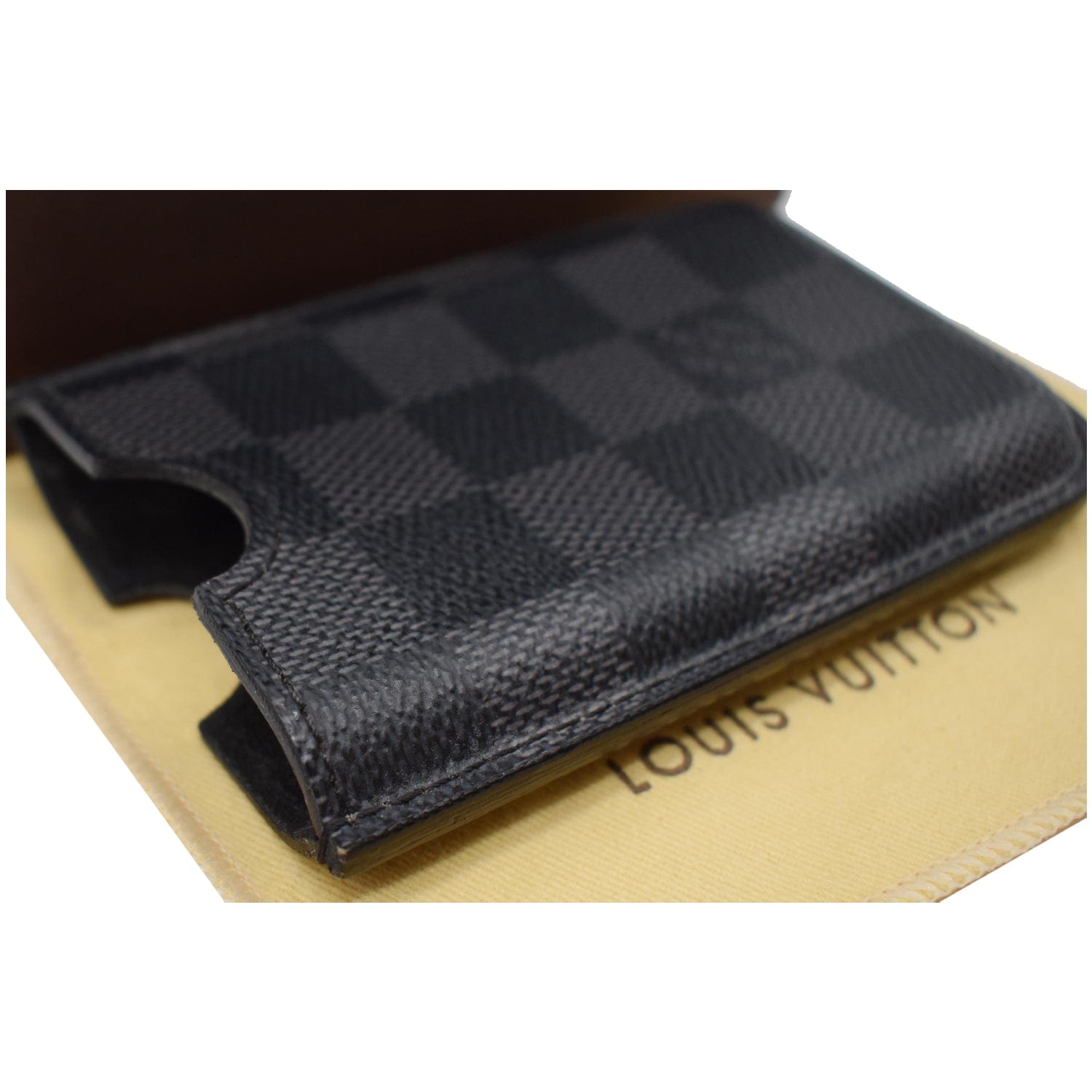 Louis Vuitton Damier Perforated Leather iPhone 5 Mobile Etui