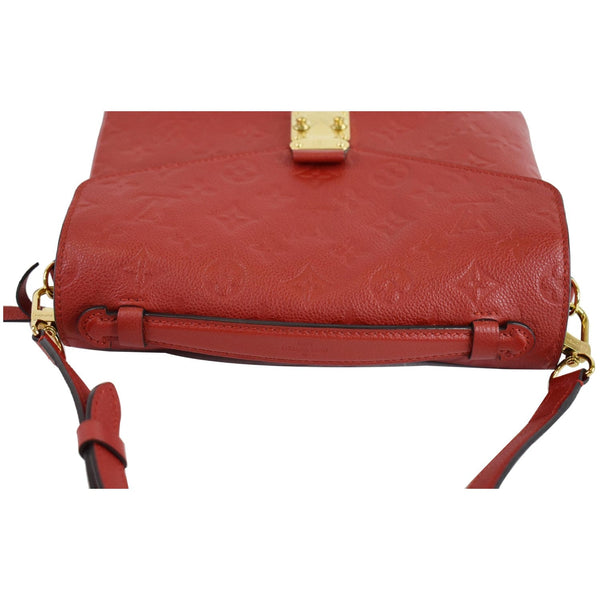 LOUIS VUITTON Metis Pochette Empreinte Leather Crossbody Bag Red
