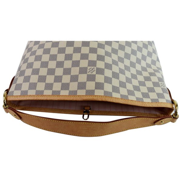 LOUIS VUITTON Delightful PM Damier Azur Shoulder Hobo Bag White