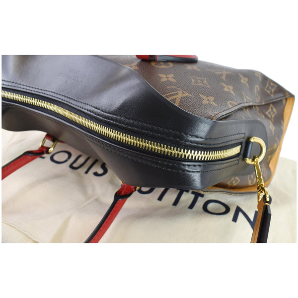 LOUIS VUITTON Tuileries Monogram Canvas Tote Shoulder Bag Brown