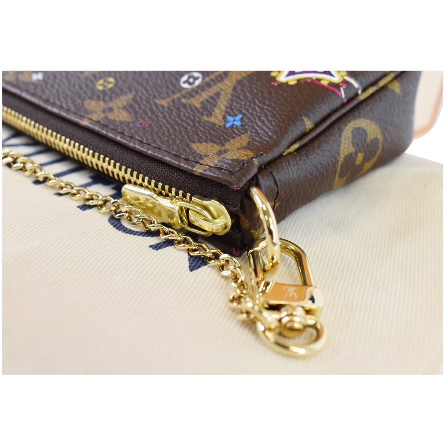 Louis Vuitton Monogram Canvas and Leather Limited Edition Eclipse Mini  Pochette Bag Louis Vuitton