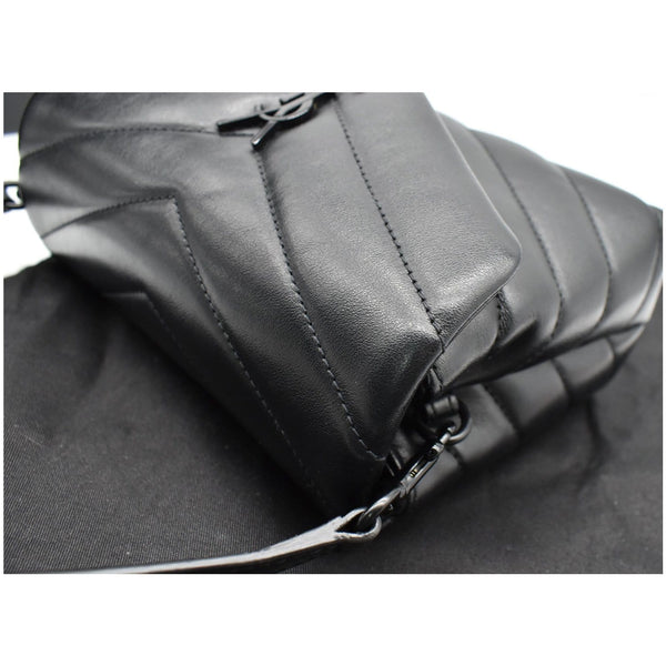 YVES SAINT LAURENT Loulou Toy Matelasse Leather Crossbody Bag Black