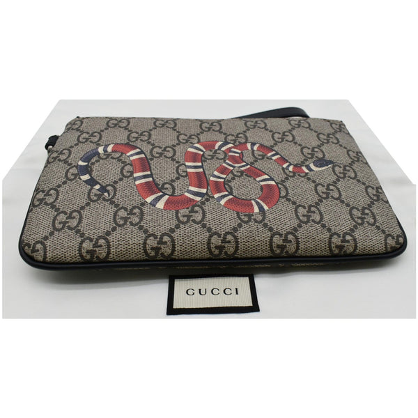 Gucci Kingsnake Print GG Supreme Canvas Pouch for women