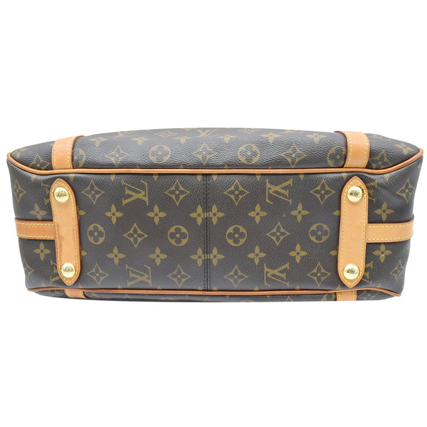 LOUIS VUITTON Stresa PM Monogram Canvas Shoulder Bag Brown