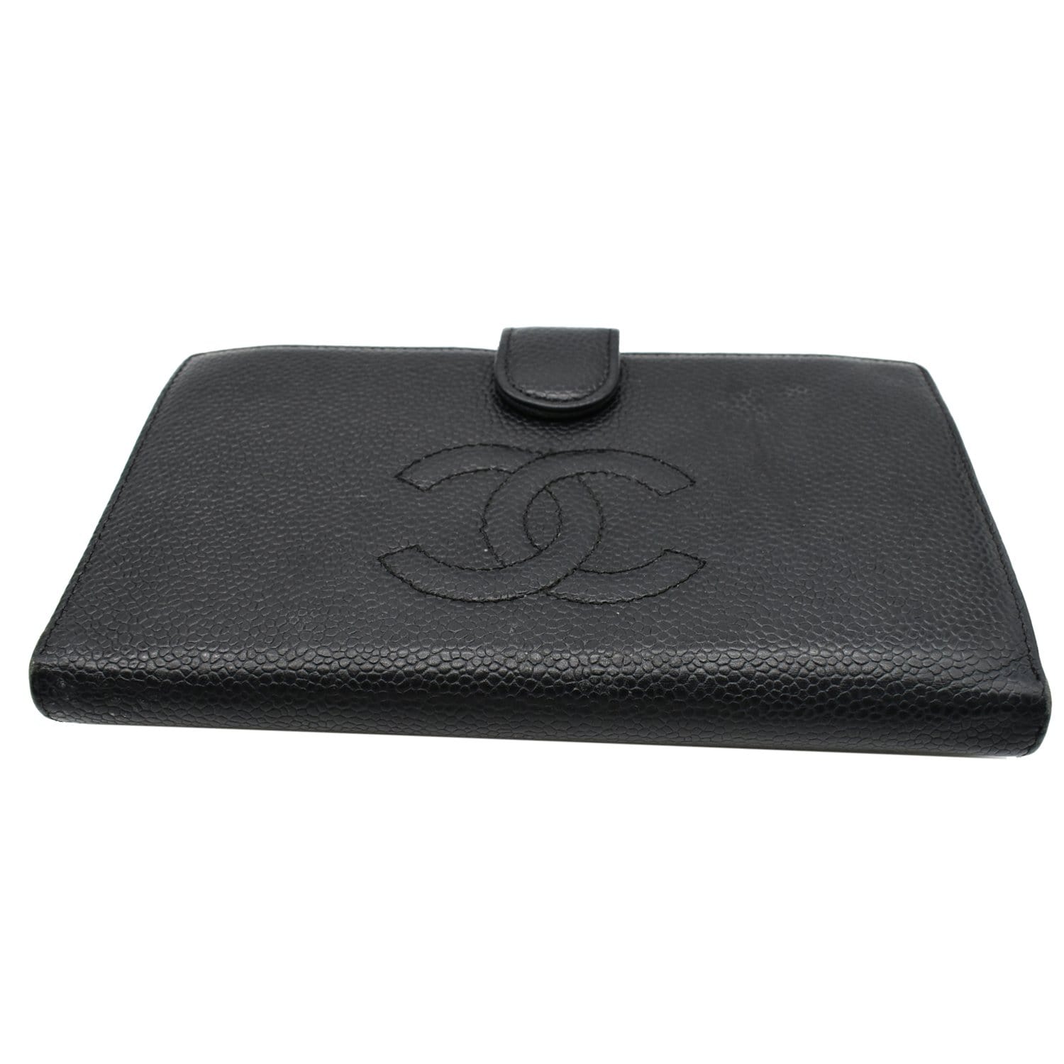 CHANEL #31356 Vintage Black Caviar Leather Snappy Wallet – ALL YOUR BLISS