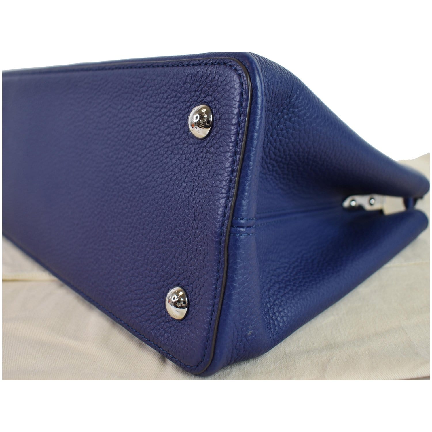 Louis Vuitton Cloudy Blue Ombre Taurillon Leather Capucines PM Bag