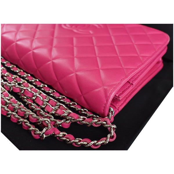 Chanel Diamond CC Wallet On Chain Crossbody Bag