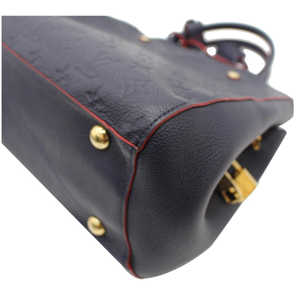 LOUIS VUITTON Montaigne MM Monogram Empreinte Shoulder Bag Navy Blue