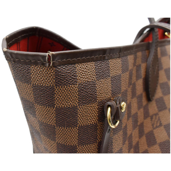 LOUIS VUITTON Neverfull GM Damier Ebene Tote Bag Brown
