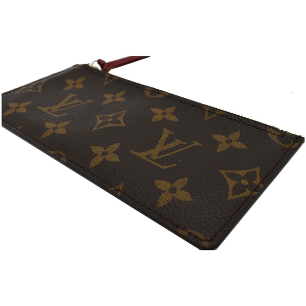 LOUIS VUITTON Felicie Zippered Monogram Canvas Insert Pouch Brown
