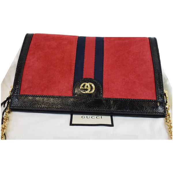 Gucci Ophidia Web Suede Leather bag GG logo
