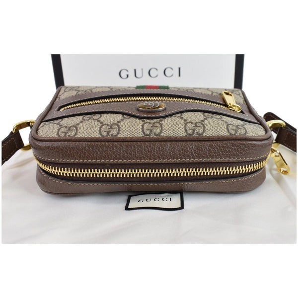GUCCI Ophidia GG Supreme Mini Crossbody Bag Beige 517350