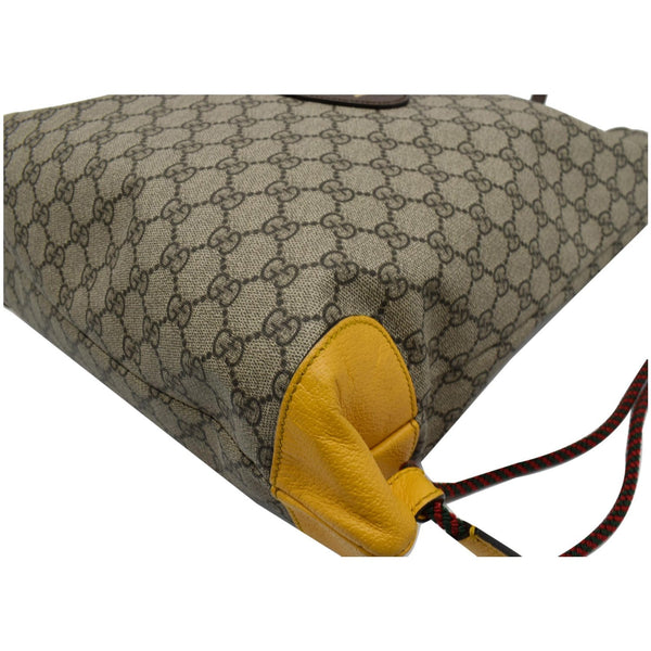 Gucci Neo Vintage Drawstring Backpack bag bottom corner