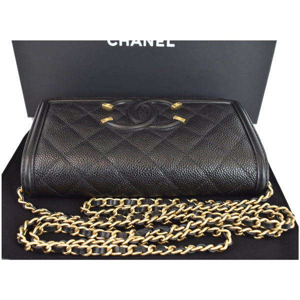 Gucci CC Filigree WOC Wallet On Chain Caviar Bag chain