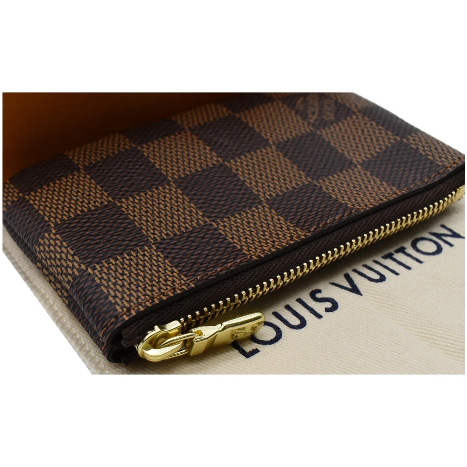Louis Vuitton Pochette Key Cles Damier Ebene Coin Case