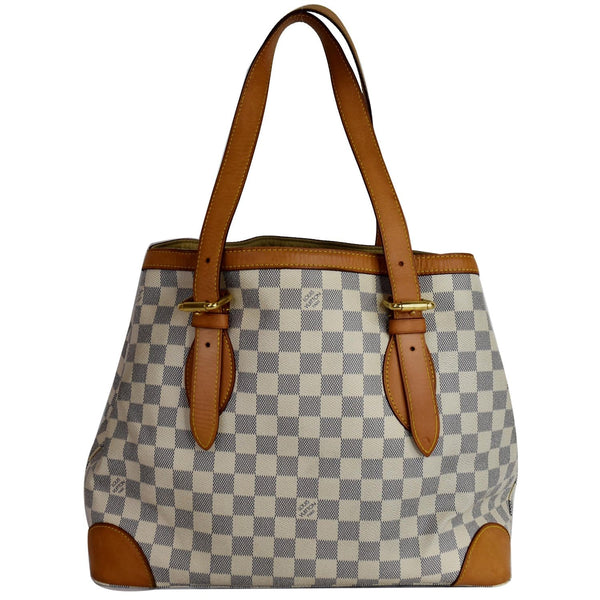 Louis Vuitton Hampstead PM Damier Azur Shoulder Bag - top leather strap
