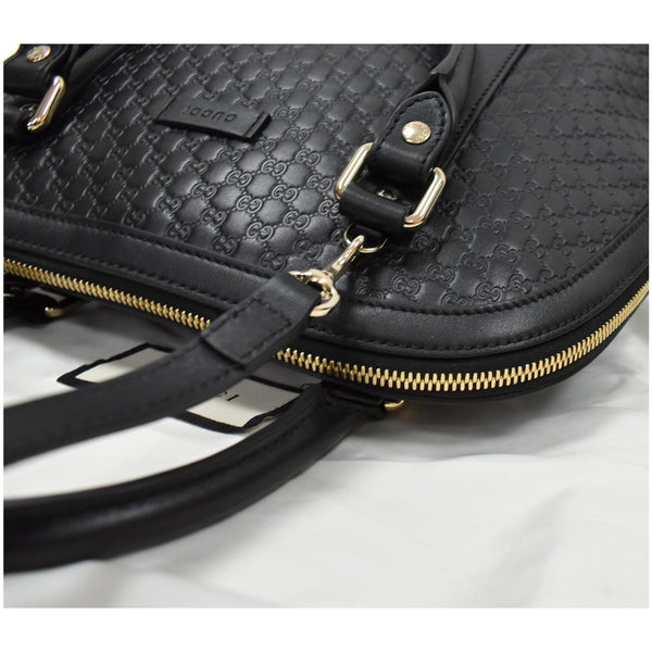 Gucci Dome Medium Leather Shoulder Bag - zip around