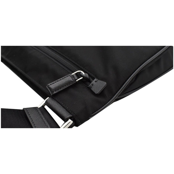 PRADA Re-Nylon Saffiano leather Crossbody Bag Black