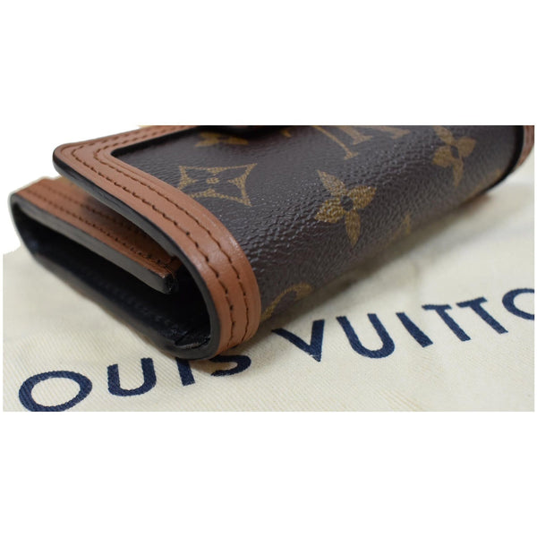 LOUIS VUITTON Dauphine Compact Monogram Reverse Canvas Wallet Brown