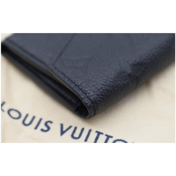 LOUIS VUITTON Monogram Empreinte Zoe Compact Wallet Black