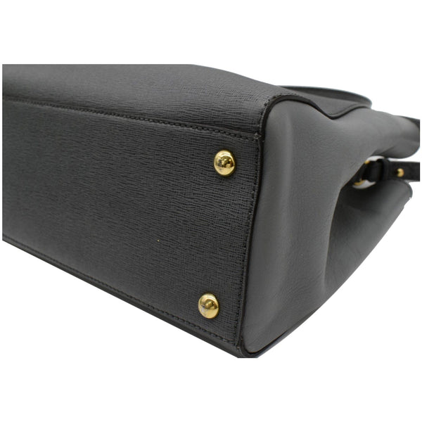 FENDI Petite 2Jours Vitello Elite Leather Tote Shoulder Bag Grey- 20% OFF