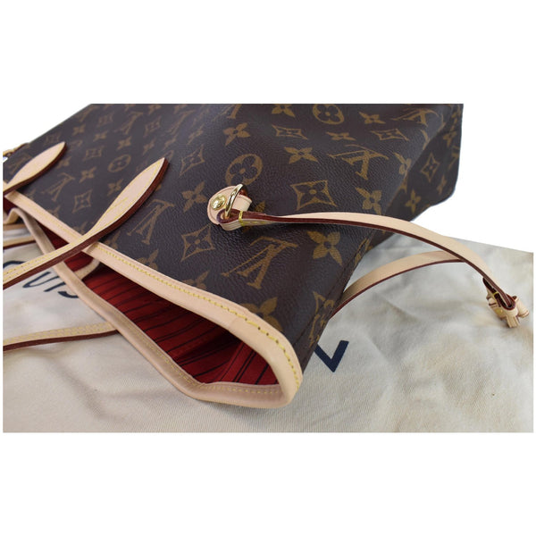 LOUIS VUITTON Neverfull MM Monogram Canvas Shoulder Bag Brown