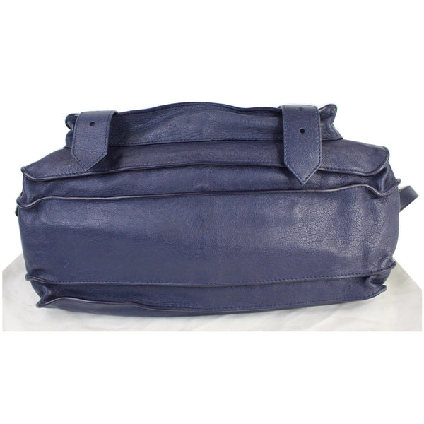 PROENZA SCHOULER Medium PS1 Leather Satchel Shoulder Bag Navy