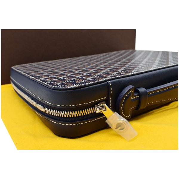 GOYARD Universal Companion Portfolio Goyardine Canvas Briefcase Bag Black