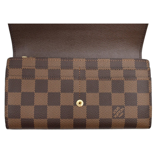 Louis Vuitton Sarah Damier Ebene Wallet Brown - Preloved