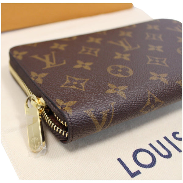 Louis Vuitton Monogram Canvas Zippy Long Wallet gold zip