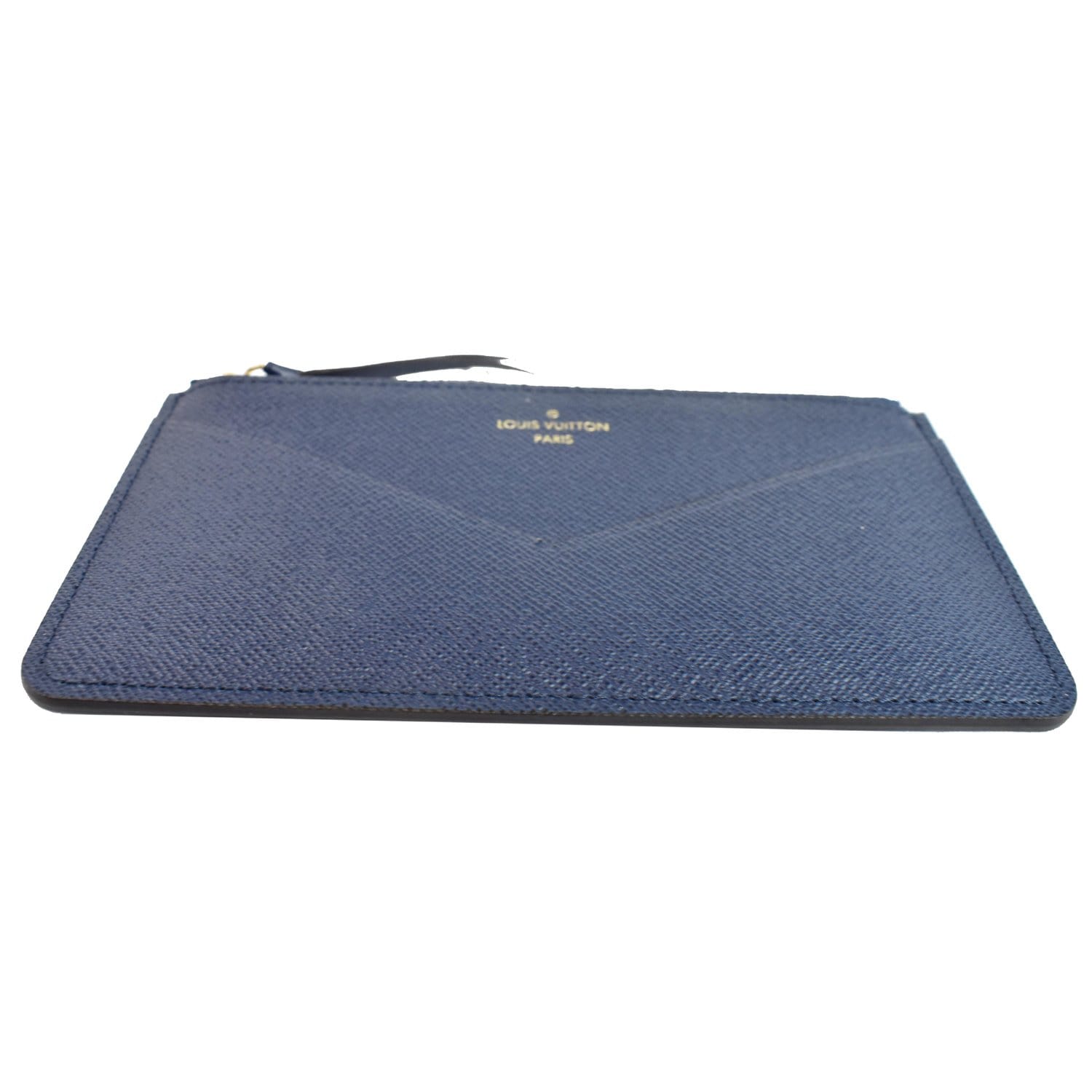 Louis Vuitton Blue Monogram Empreinte Double Zip Pochette Dark blue Leather  ref.959511 - Joli Closet