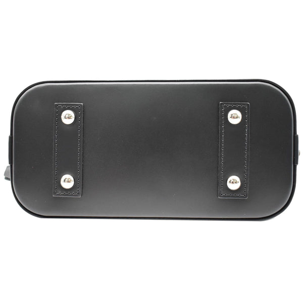 LOUIS VUITTON Alma BB Epi Leather Satchel Crossbody Bag Black