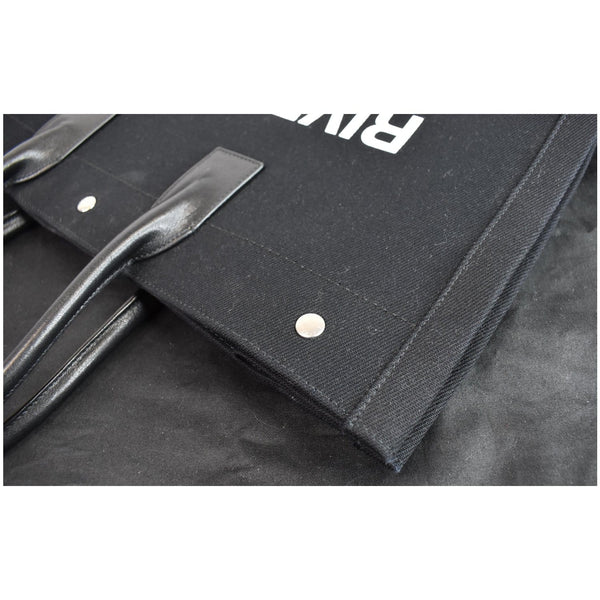 YVES SAINT LAURENT Rive Gauche Leather Tote Bag Black