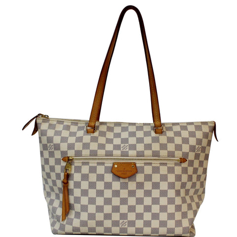 LOUIS VUITTON Iena MM Damier Azur Shoulder Bag White