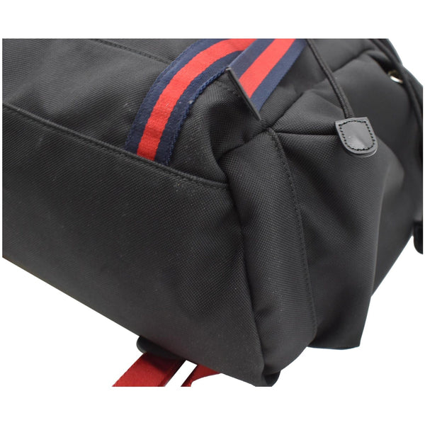 GUCCI Techno Fabric Canvas Backpack Bag Black 429037