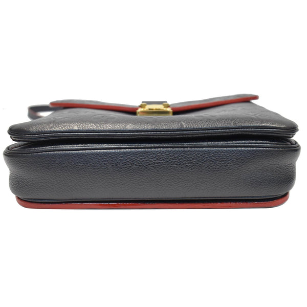 LOUIS VUITTON Metis Pochette Empreinte Leather Crossbody Bag Blue